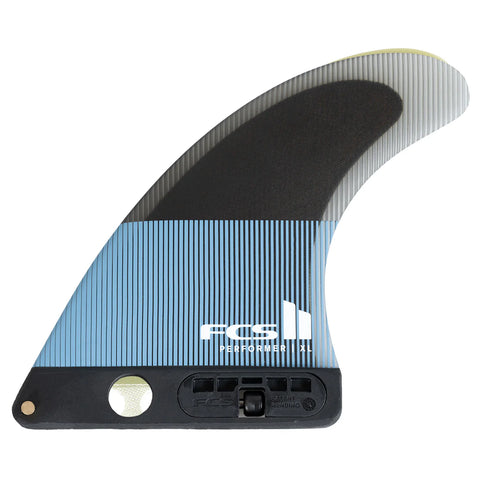 FCS II Performer PC Single Fin Large Tranquil Blue LB Centre