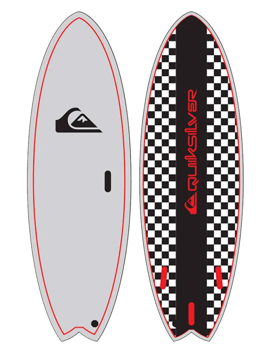 Quiksilver Fish 6'0" Softboard Black Grey
