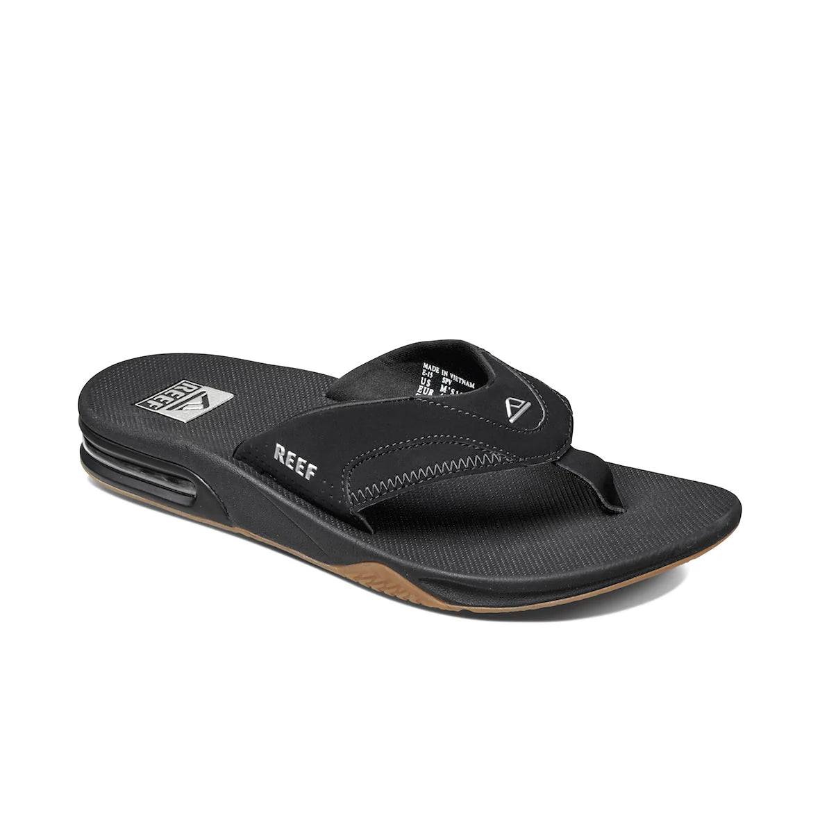 Reef Fanning Thong Black/Silver