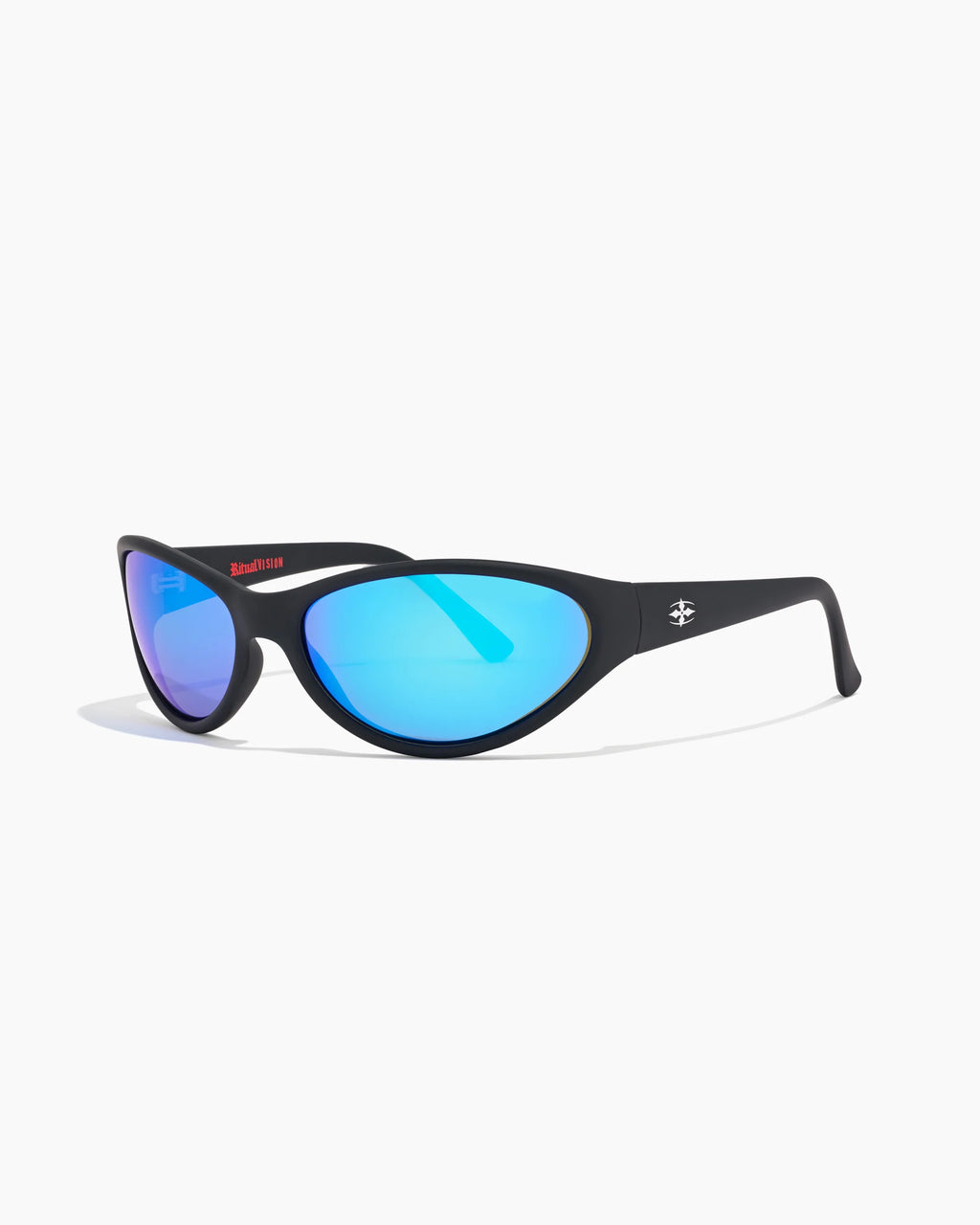 Ritual Vision Morphine Matt Black/Blue Reflective Polarised