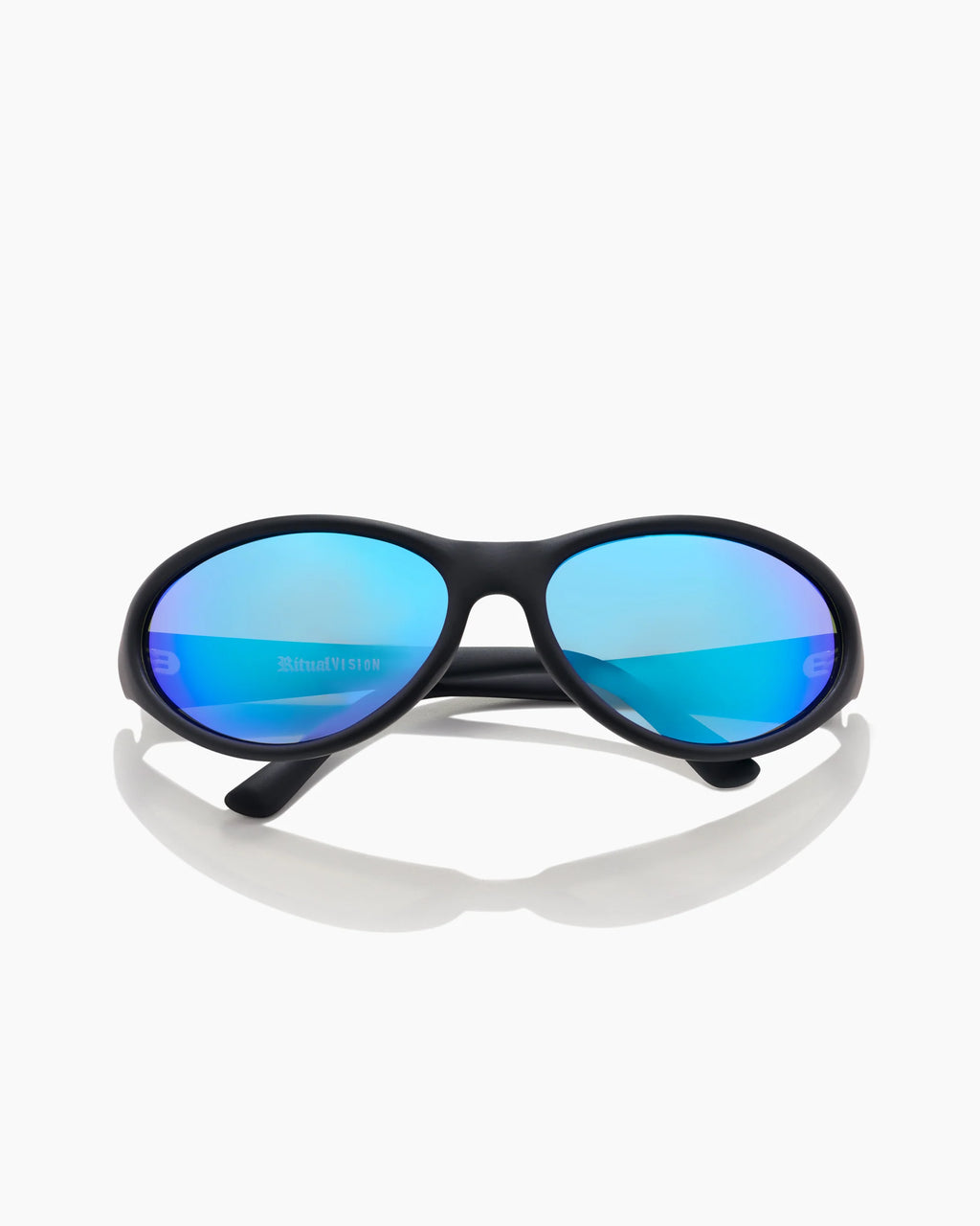 Ritual Vision Morphine Matt Black/Blue Reflective Polarised