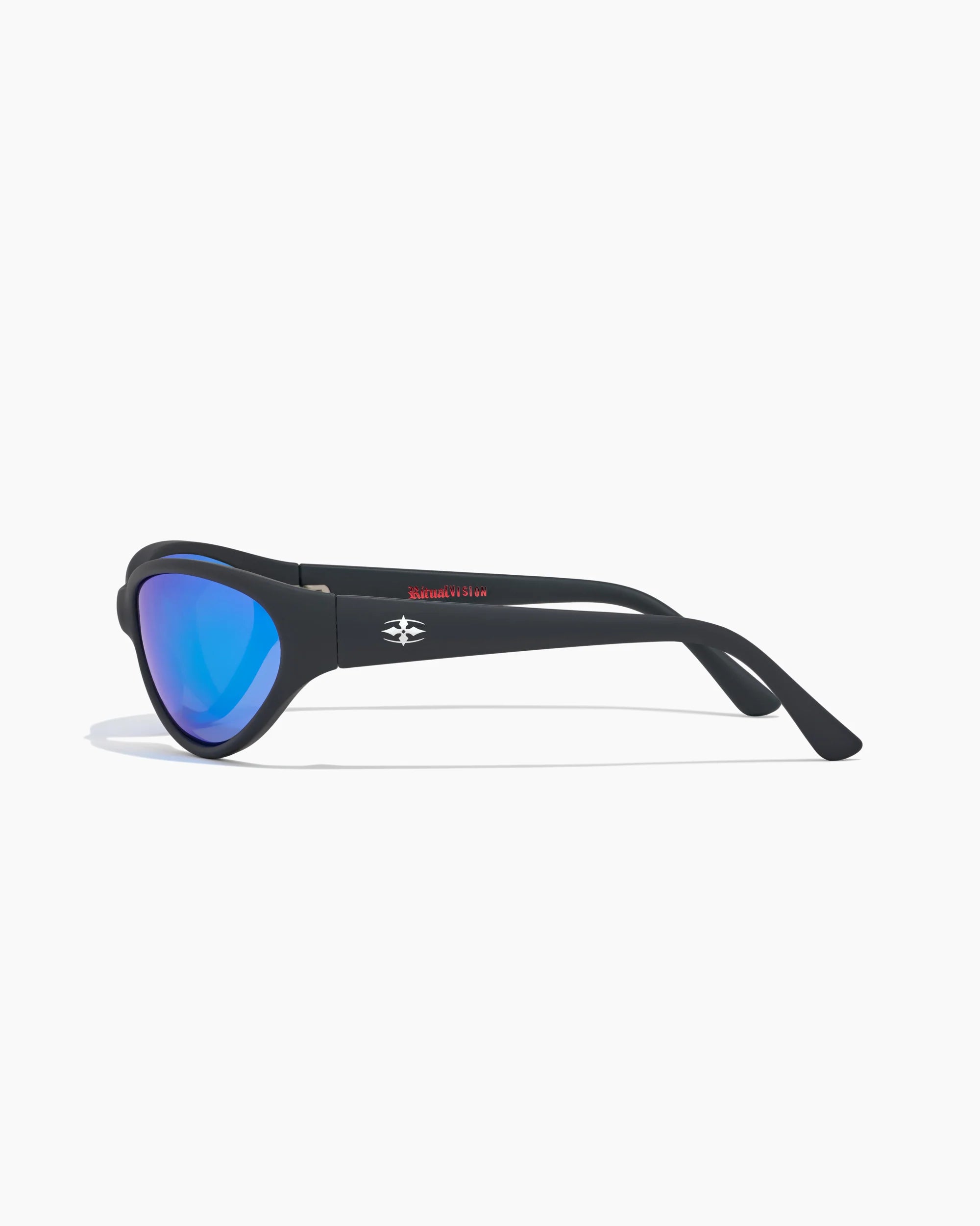 Ritual Vision Morphine Matt Black/Blue Reflective Polarised