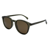 Sin Eyewear Risky Business Crystal Green Brown Sunglasses
