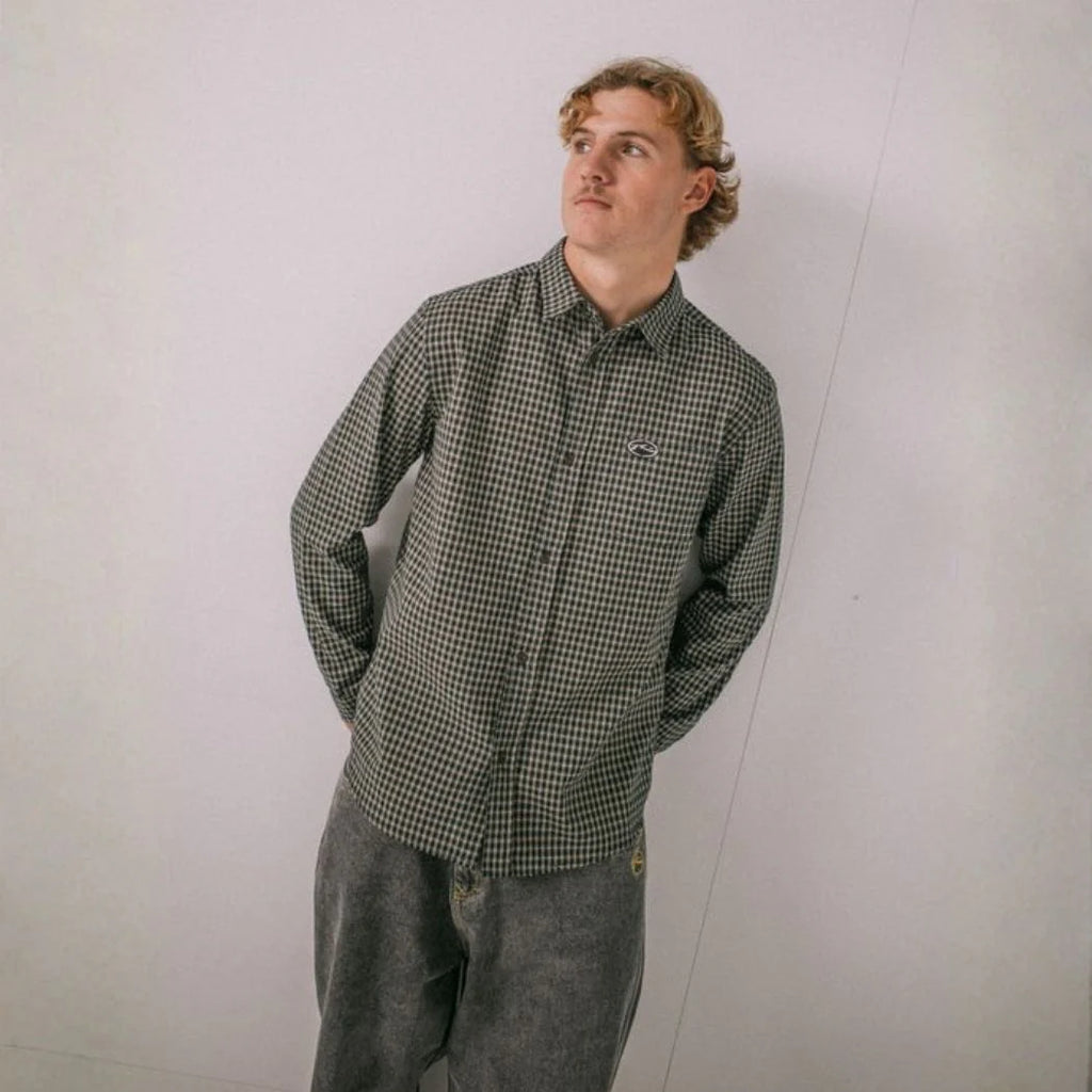Rusty Datsun Check Long Sleeve Shirt