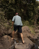 Afends Voyager Recycled Short Sleeve Shirt Deep Olive Check