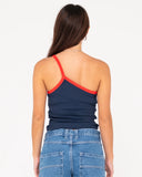 Sling One Shoulder Contrast Tank