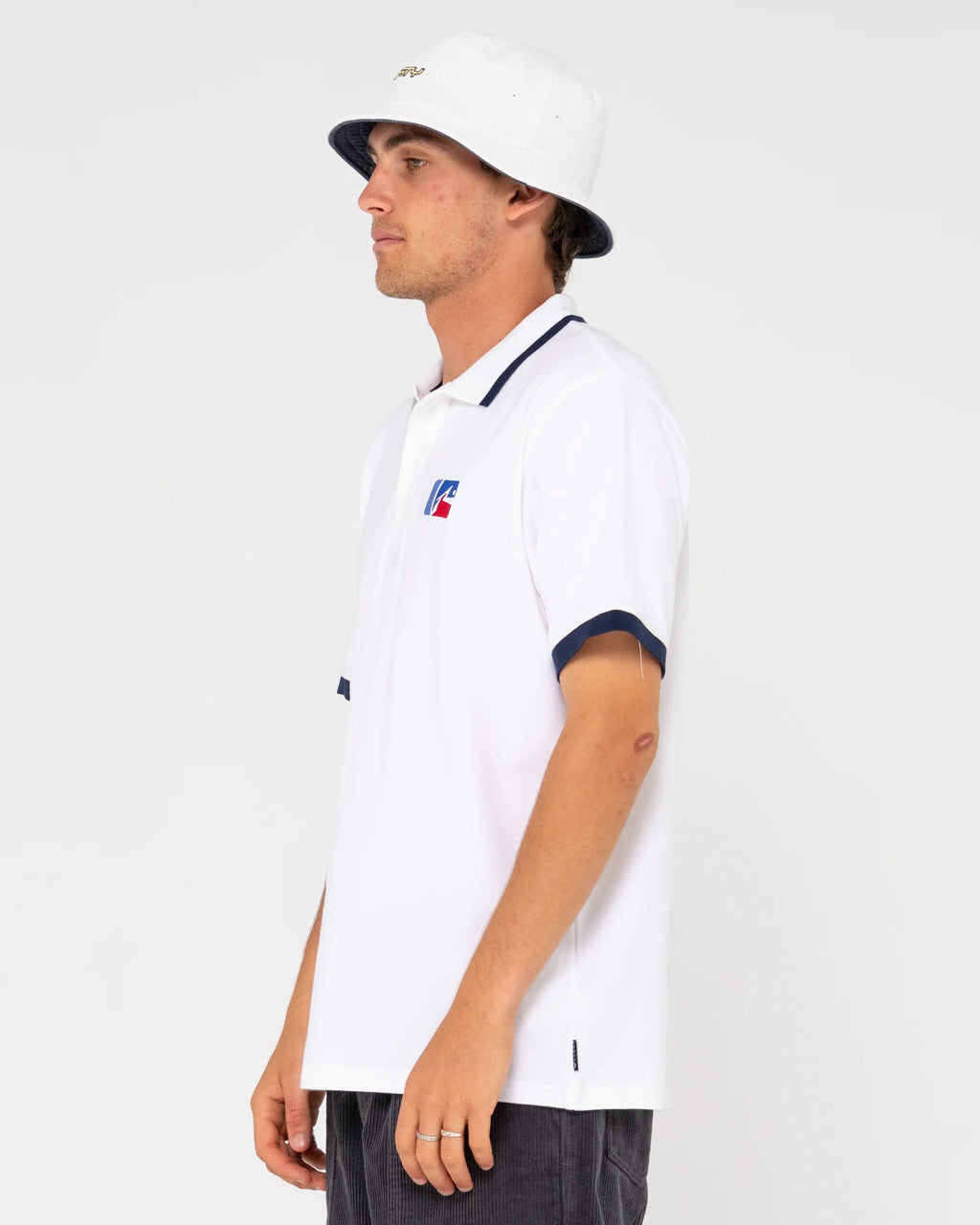 Rusty Fore Right Tipped Short Sleeve Polo