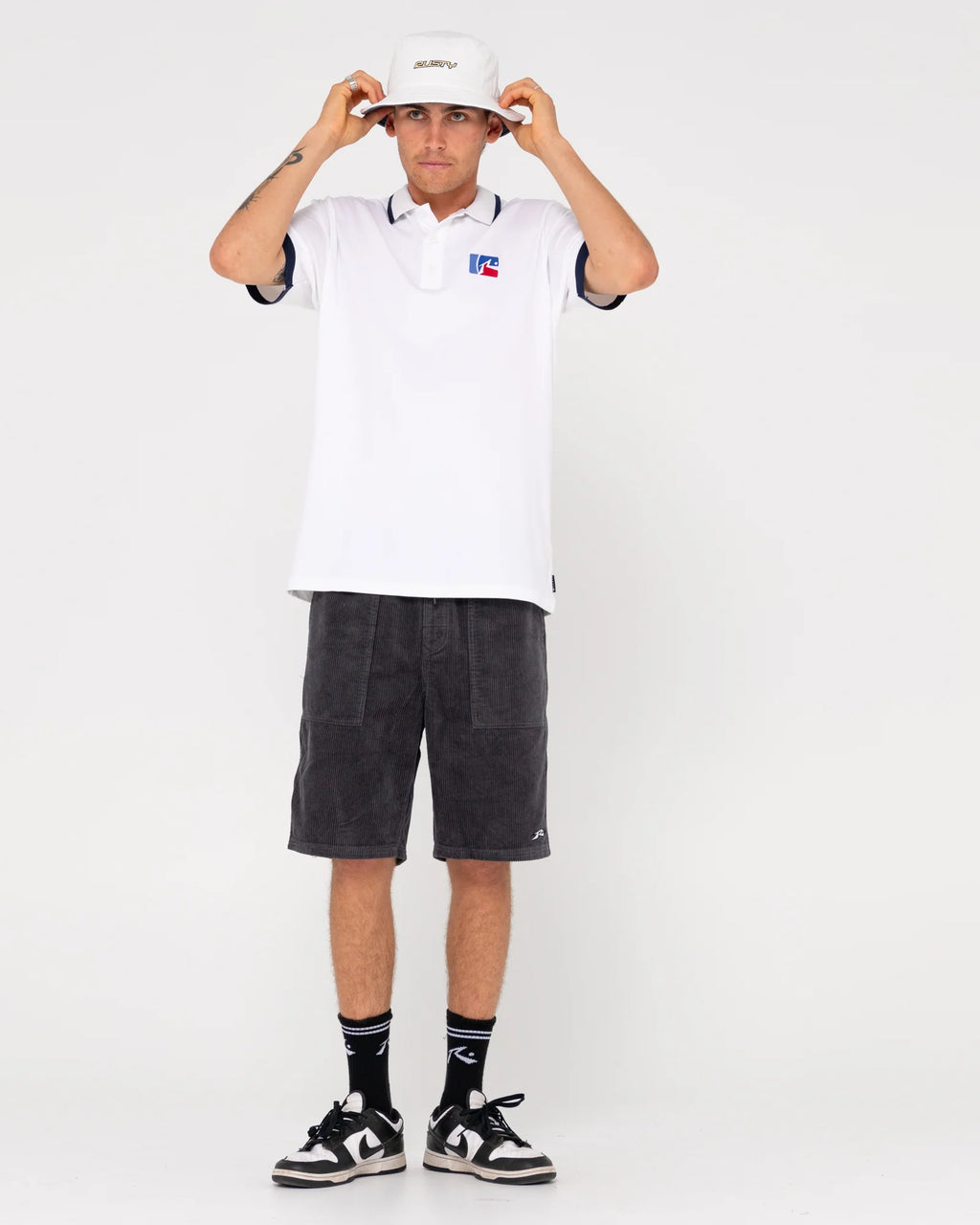 Rusty Fore Right Tipped Short Sleeve Polo