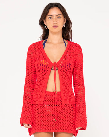 Amalfi Tie Front Knit Top