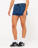 Flip Mommy Low Rise Mini Denim Skirt