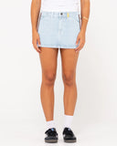 Flip Mommy Low Rise Mini Denim Skirt