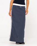 Double Trouble Elastic Waist Maxi Skirt