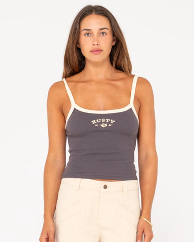 Thriving Ribbed Graphic Tank Top