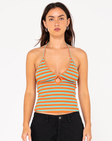 Emma Stripped Halter Neck Top