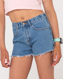 Penny Kick Flare Denim Short Girls