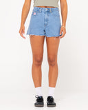 Penny Kick Flare Denim Short