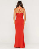 Rusty Nicky Fitted Slip Maxi Dress