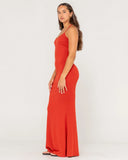 Rusty Nicky Fitted Slip Maxi Dress