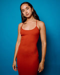 Rusty Nicky Fitted Slip Maxi Dress
