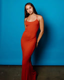 Rusty Nicky Fitted Slip Maxi Dress