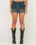 Rusty Billie Low Rise Denim Mini Skirt