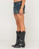 Rusty Billie Low Rise Denim Mini Skirt