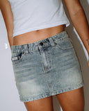 Rusty Dirty Mavericks Denim Mini Skirt