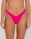 Rusty Sandalwood Textured Brazilian Bikini Bottom