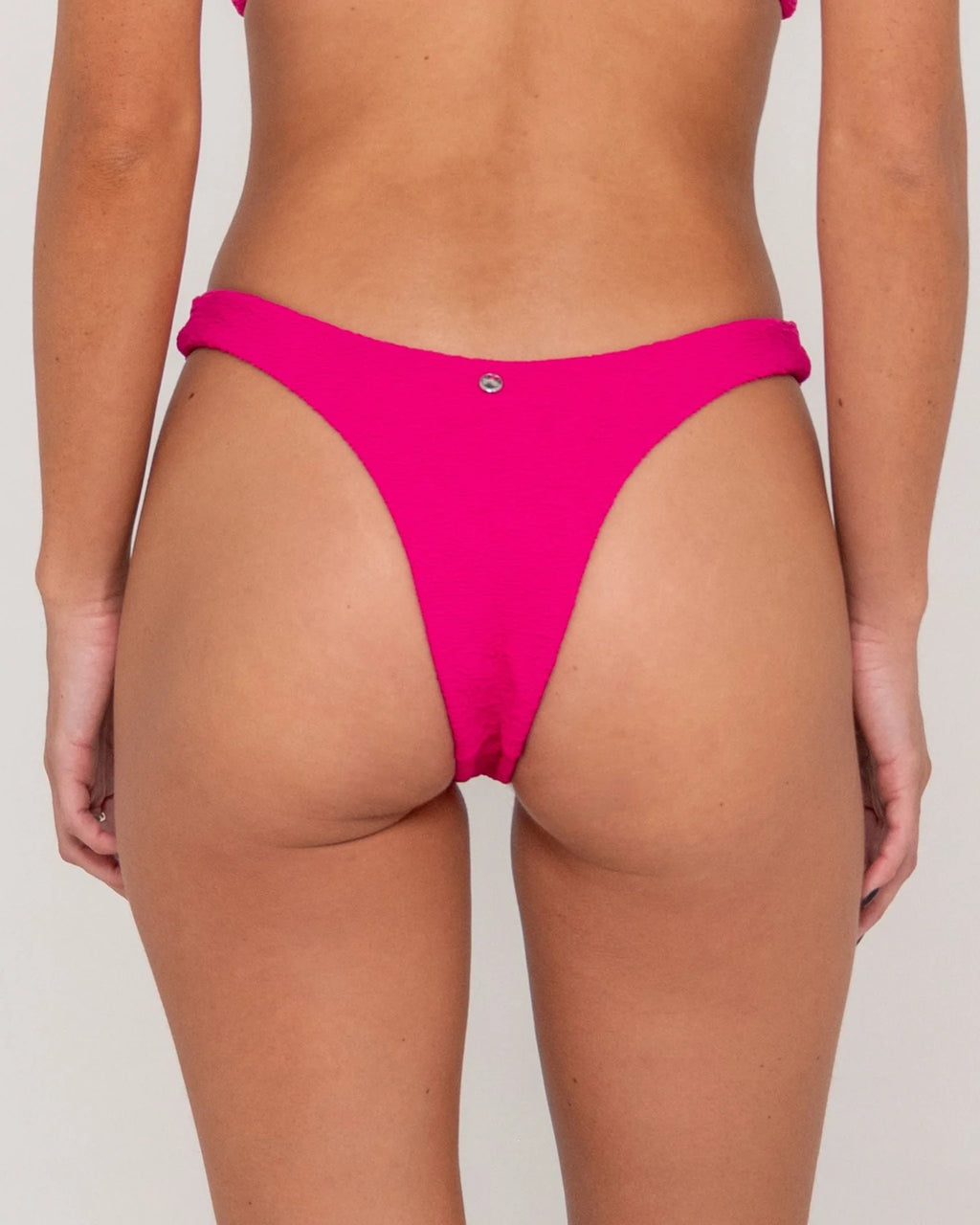 Rusty Sandalwood Textured Brazilian Bikini Bottom
