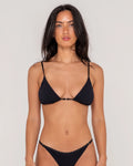 Rusty Sandalwood Ring Triangle Bikini Top