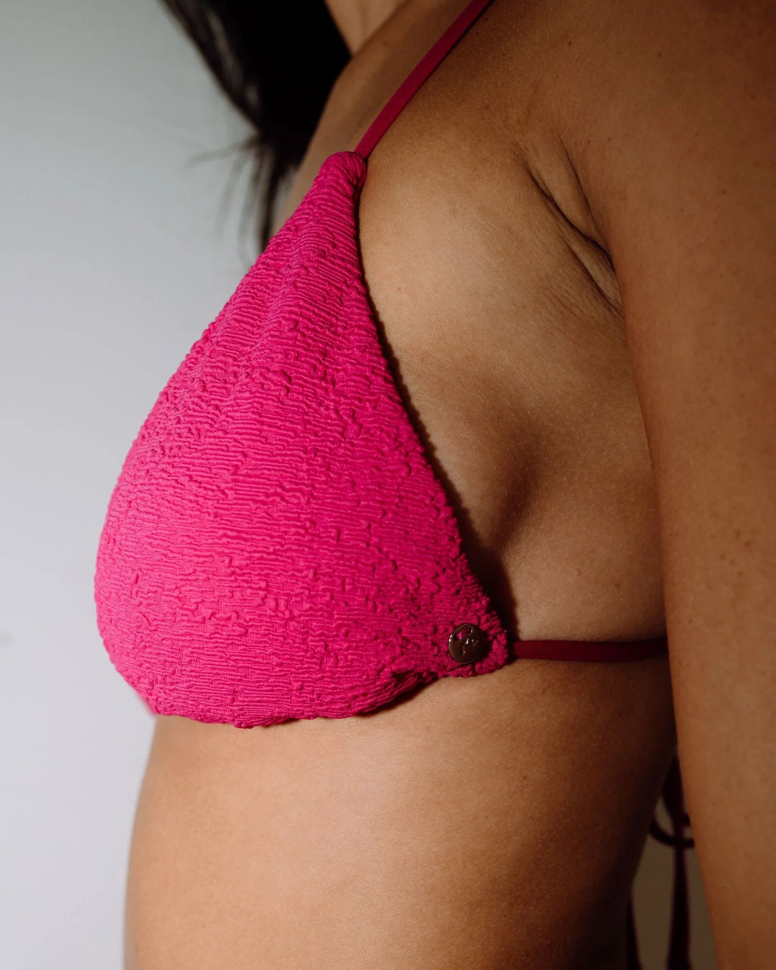 Rusty Sandalwood Ring Triangle Bikini Top
