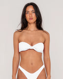 Rusty Sandalwood Bandeau Bikini Top