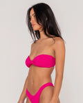 Rusty Sandalwood Bandeau Bikini Top