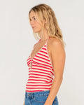 Rusty Emma Stripped Halter Neck Top
