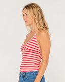 Rusty Emma Stripped Halter Neck Top