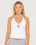 Rusty Emma Stripped Halter Neck Top
