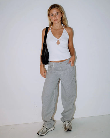 Rusty Emma Stripped Halter Neck Top