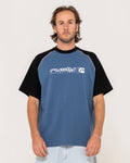 Rusty Incognito Raglan Graphic Tee
