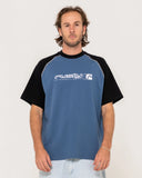Rusty Incognito Raglan Graphic Tee