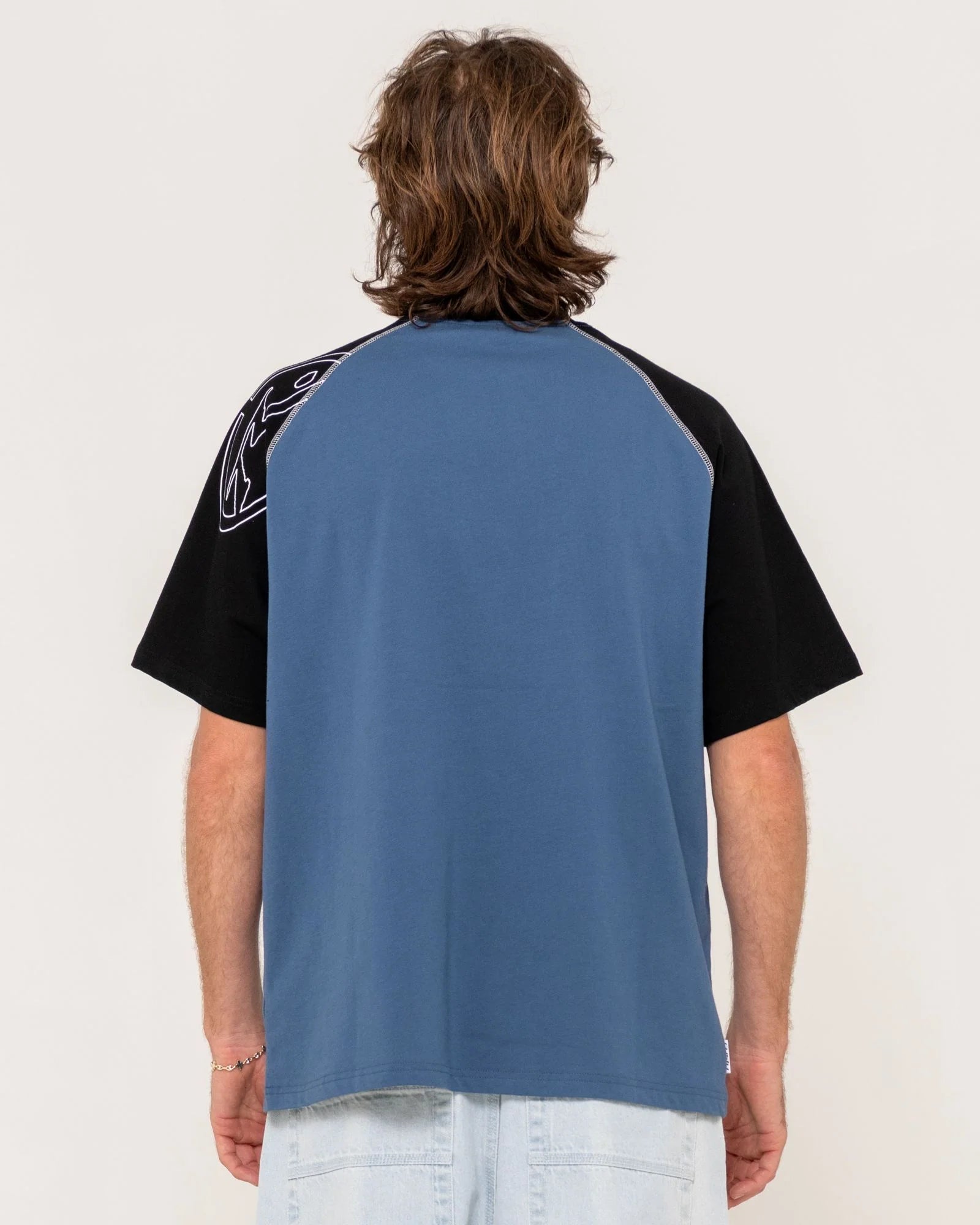 Rusty Incognito Raglan Graphic Tee