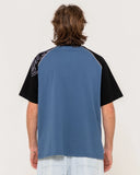 Rusty Incognito Raglan Graphic Tee