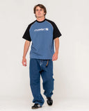Rusty Incognito Raglan Graphic Tee
