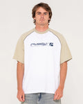 Rusty Incognito Raglan Graphic Tee