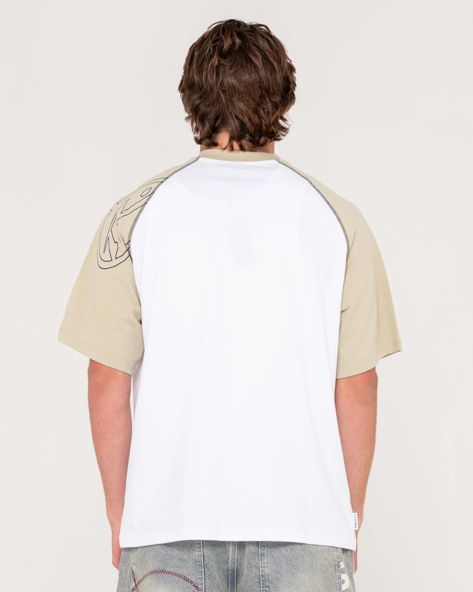 Rusty Incognito Raglan Graphic Tee