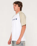 Rusty Incognito Raglan Graphic Tee