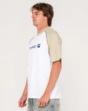 Rusty Incognito Raglan Graphic Tee