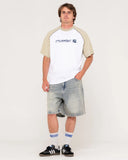 Rusty Incognito Raglan Graphic Tee
