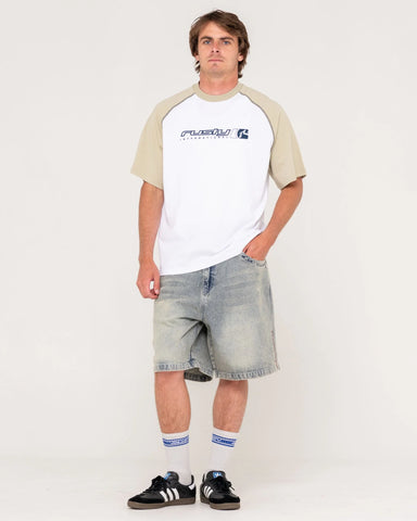 Rusty Incognito Raglan Graphic Tee