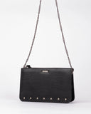 Rusty Melrose Studded Clutch
