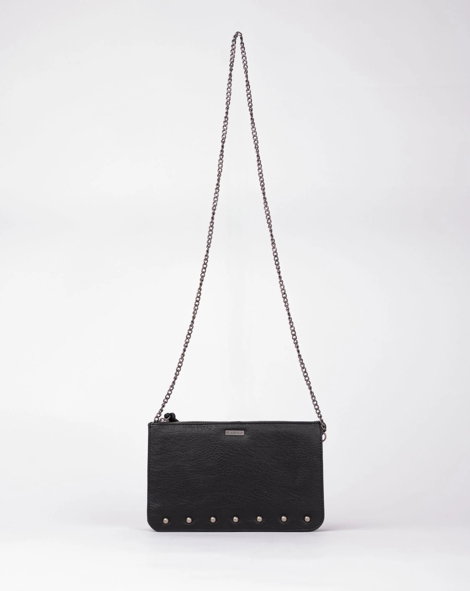 Rusty Melrose Studded Clutch